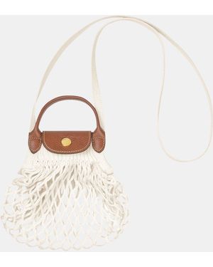 Longchamp Lcp Filet Cross Body Bags - White