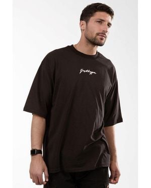 Hype Oversized Regular Fit T-Shirt - Black