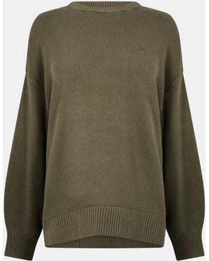 Jack Wills Jw Oversized Crew Neck Jumper - Green