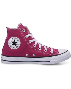 Converse Adults Chuck Taylor All Star Canvas High-Top Trainers - Purple