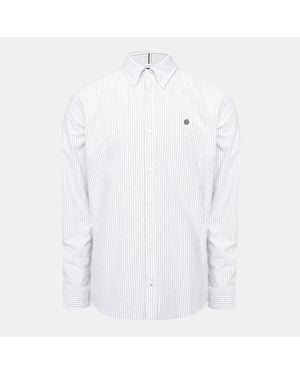 BOSS Long Sleeve Oxford Shirt - White