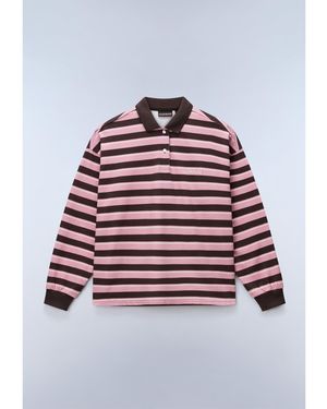 Napapijri Napa Lehua Long Sleeve Polo - Red