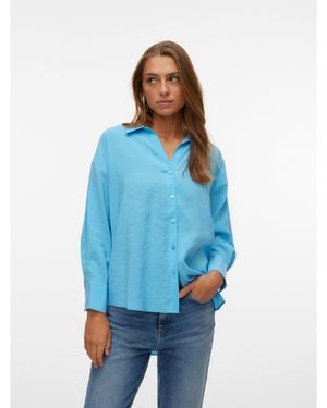 Vero Moda Vmqueeny Shirt - Blue