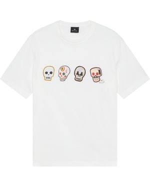 Paul Smith Ps Multi Skull T Sn62 - White