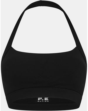 P.E Nation Unwind Medium Impact Sports Bra - Black