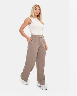 I Saw It First Jersey Tailored Trousers - Natural