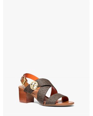 MICHAEL Michael Kors Vera Wedge Heeled Sandals - Brown