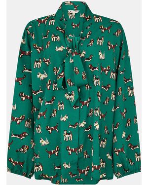 Yumi' Dog Blouse - Green