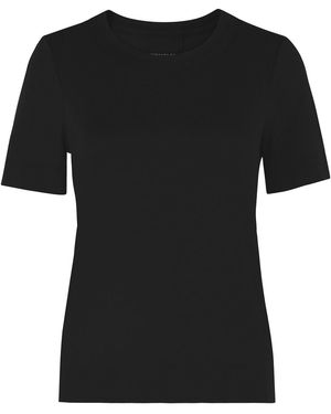Whistles Rosa Double Trim Tshirt - Black