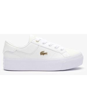 Lacoste Ziane Platform Trainers - White
