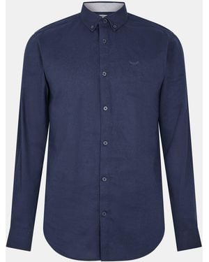 Threadbare Long-Sleeve Plain Shirt - Blue