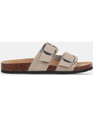 Miso Birki Flat Sandals - Brown