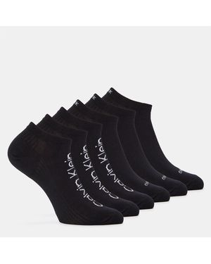 Calvin Klein 6-Pack Trainer Socks - Black