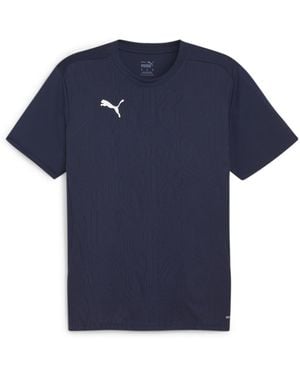 PUMA Teamfinal Training Short-Sleeve Performance T-Shirt - Blue