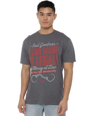 Breaking Bad Make It Legal T Shirt Charcoal - Grey