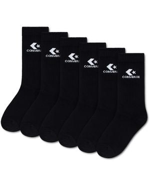 Converse Lightweight Cotton Crew Socks 3 Pack - Black