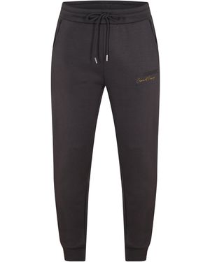 Criminal Damage Legacy Closed Hem Fleece Joggers - Blue