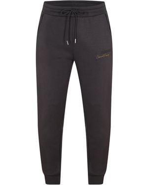 Criminal Damage Legacy Closed Hem Fleece Joggers - Blue