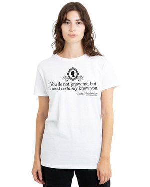 Bridgerton You Do Not Know Me T-Shirt - White