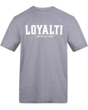 Loyalti Printed Adults Tee - Grey