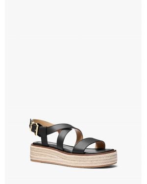 MICHAEL Michael Kors Lynn Espadrille Sandals - Black