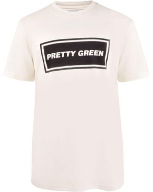 Pretty Green Pg Text Logo Regular Fit T-Shirt - Black