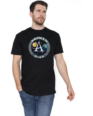 NASA Apollo Cotton T-Shirt - Black