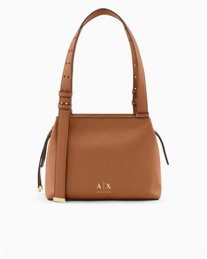 ARMANI EXCHANGE Shopping Bag - Brown