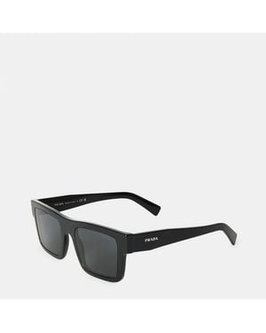 Prada Symbole Rectangle Sunglasses - Grey