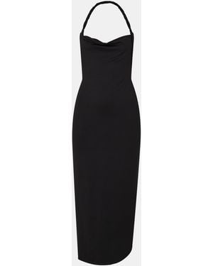 Missy Empire Twist Back Slinky Maxi Dress - Black