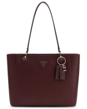 Guess Noelle Ii Faux Leather Tote Bag - Purple