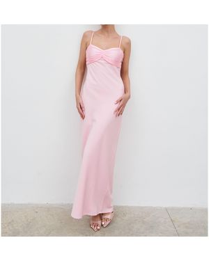 Pretty Lavish Joely Contrast Long Maxi Dress - Pink