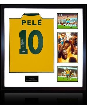 The Fan Cave Pele Back Signed Framed Shirt Elite Frame - Black