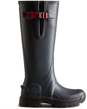 HUNTER Balmoral Adjustable Neoprene Lined Wellington - Black