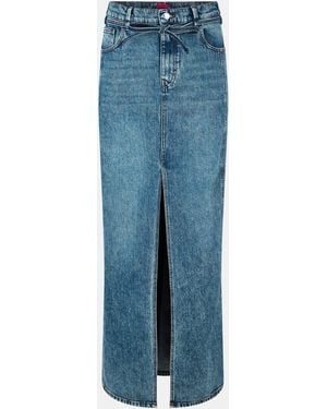 HUGO Getini Denim Skirt - Blue