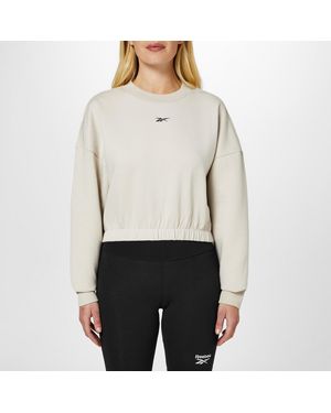 Reebok Dreamblend Cotton Long-Sleeve Performance Gym Top - Grey