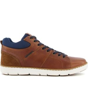 Dune Statter Flat Ankle Boots - Brown
