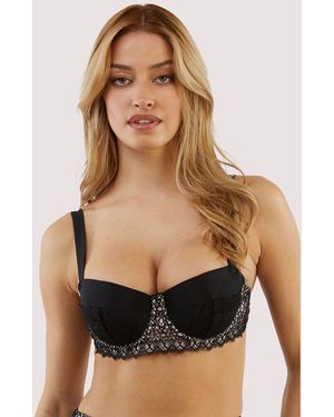 Playful Promises Bettie Page Eco Vivien Balcony Bikini Top - Black