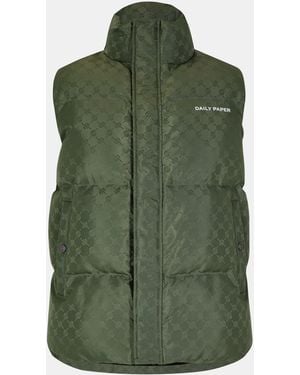 Daily Paper Bodywarmer Insulated Sleeveless Gilet - Green