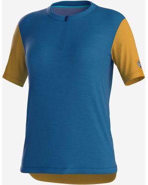 Bicycle Line Zoe Half Zip Short Sleeve Cycling Jersey - Blue