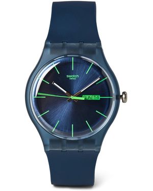 Swatch Core Analogue Quartz Watch - Blue