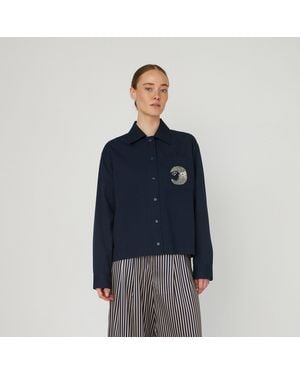 Stella Nova Embellished Moon Shirt - Blue