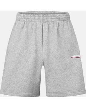 Balenciaga Political Sweat Shorts - Grey