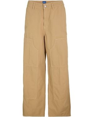 HUGO Hacarpe Straight Leg Trouser - White