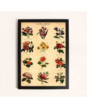 Laura Ashley Botanical Flowers Print - Metallic