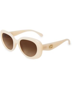 COACH Oval Sunglasses - Natural