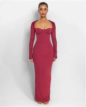 Mars the Label Bij Long Maxi Dress - Red