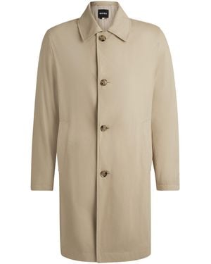 BOSS Hbb C Clark Trench Coat - Natural