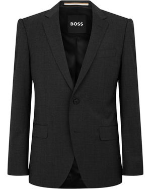 BOSS Hbb Huge Mm Suit Jacket, Distinguished Tailoring - Black