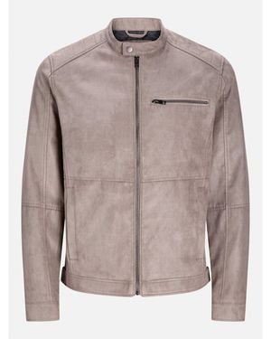 Jack & Jones Dylan Biker Jacket - Grey